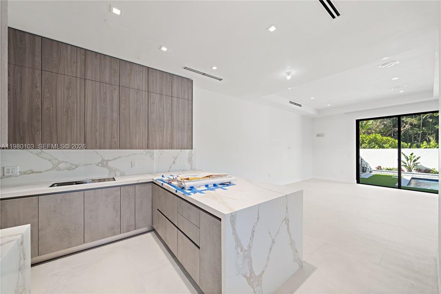 Furnished interior view inside a new home in , Coral Gables (Image 10).