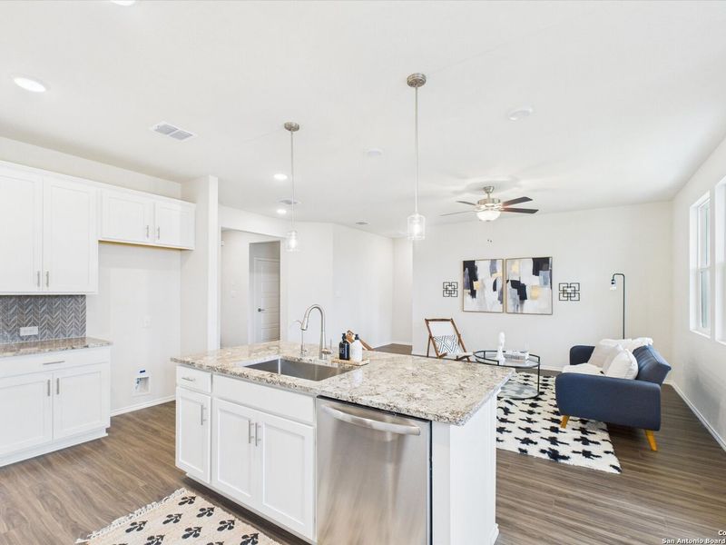 Furnished interior view inside a new home in Bricewood, San Antonio (Image 15).