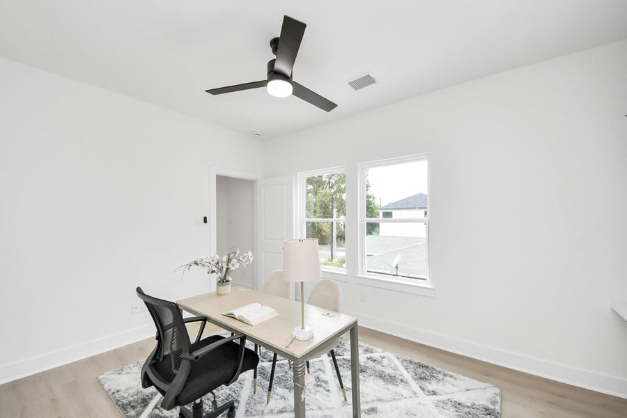 Furnished interior view inside a new home in , Houston (Image 39).