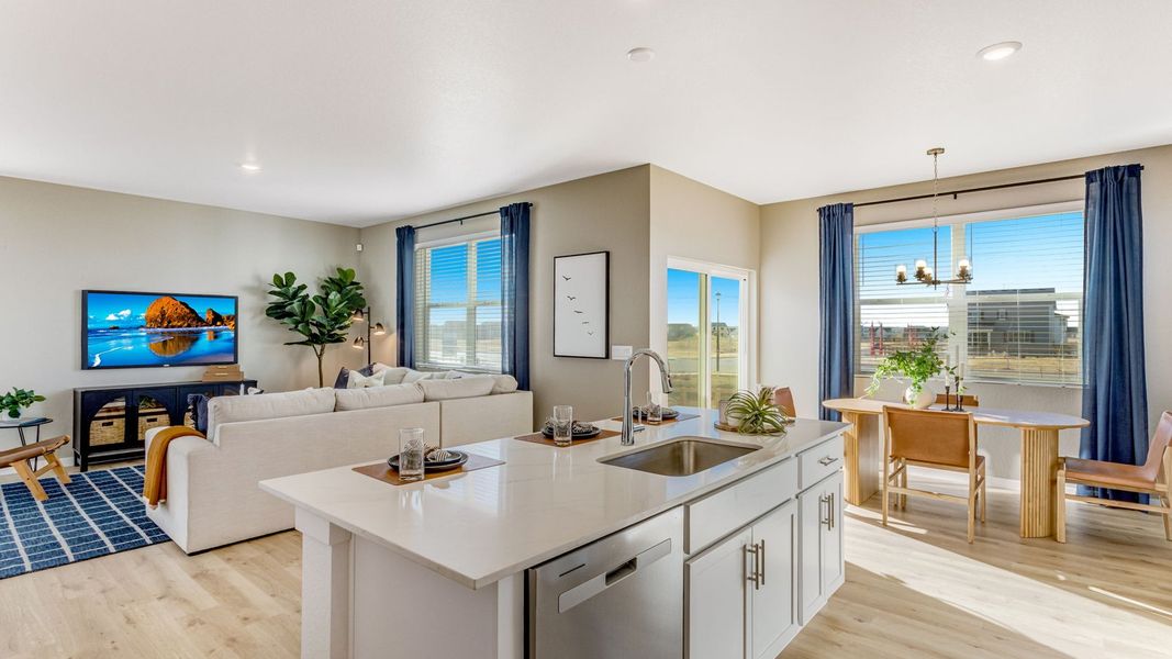 Furnished interior view inside a new home in Prairie Song, Windsor (Image 8).