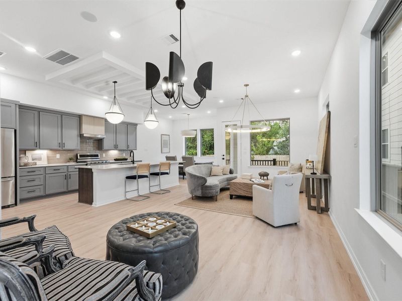 Furnished interior view inside a new home in , Houston (Image 32).