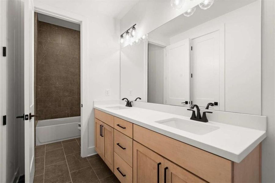 Furnished interior view inside a new home in The Gathering – Alpharetta, Alpharetta (Image 9).