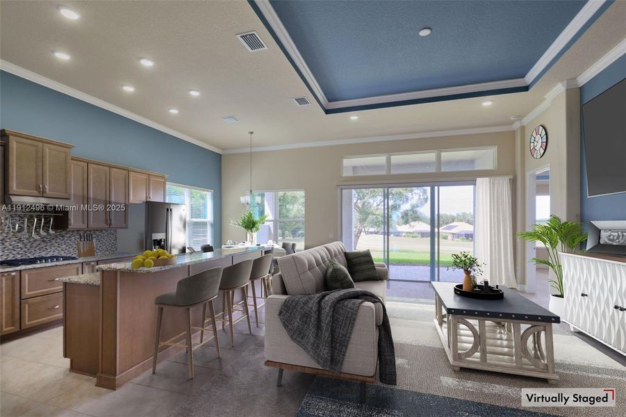 Furnished interior view inside a new home in , Hernando (Image 8).