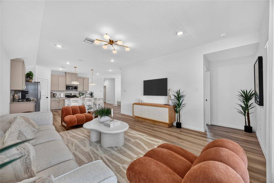 Furnished interior view inside a new home in Allison Park, Houston (Image 5). Furnished interior view inside a new home in Allison Park, Houston (Image 5).