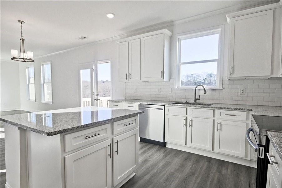 Furnished interior view inside a new home in Clark Farms, Flowery Branch (Image 5). Furnished interior view inside a new home in Clark Farms, Flowery Branch (Image 5).