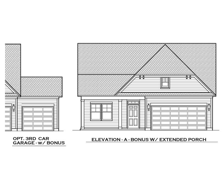 Elevation A - Extended Porch Elevation A - Extended Porch
