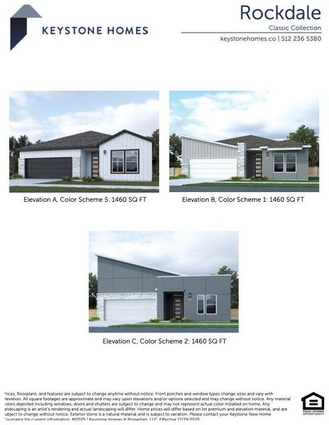 Showcasing three distinct modern elevations, these homes feature sleek lines and integrated garages. Showcasing three distinct modern elevations, these homes feature sleek lines and integrated garages.