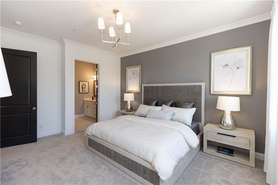 Furnished interior view inside a new home in Waterside Condos, Peachtree Corners (Image 18).