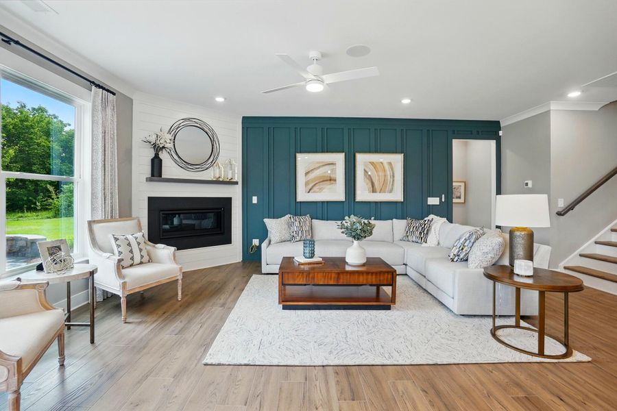 Furnished interior view inside a new home in Heritage - 55+ Community, Indian Trail (Image 11).