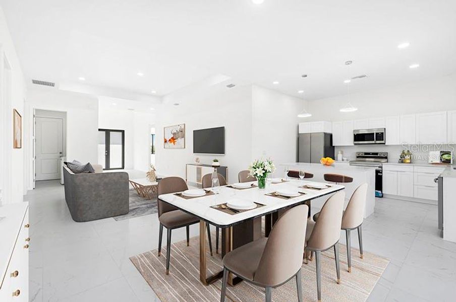 Furnished interior view inside a new home in , Cape Coral (Image 9).