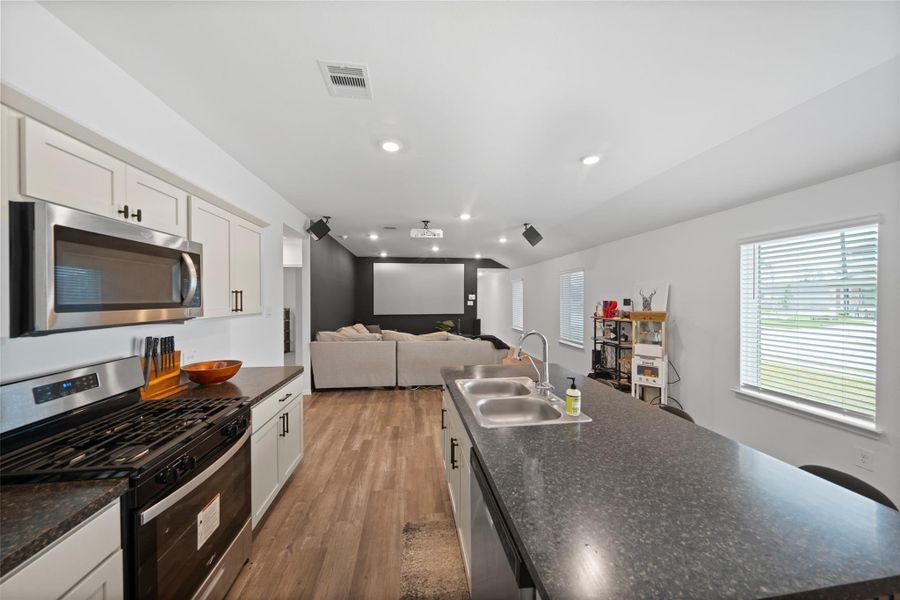 Reverse osmosis system at sink. Reverse osmosis system at sink.