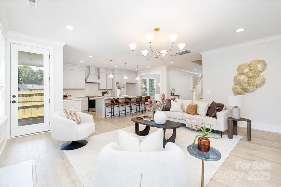 Furnished interior view inside a new home in , Charlotte (Image 5).