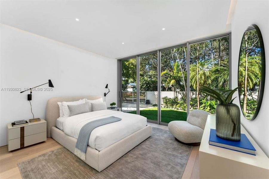 Furnished interior view inside a new home in , Miami (Image 52).