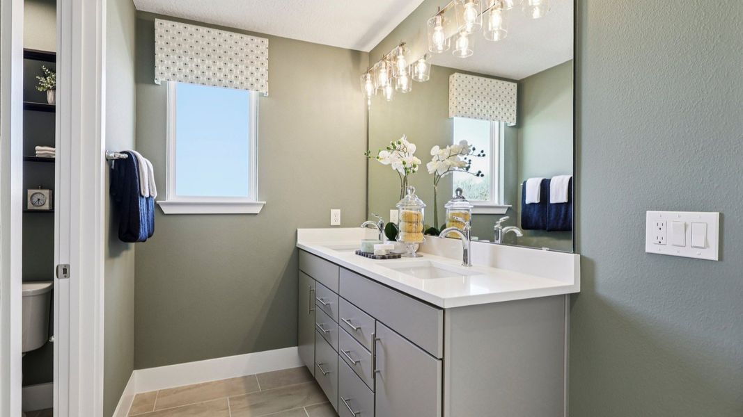 The Mangrove Model Floorplan Primary En Suite Bathroom by DRB Homes