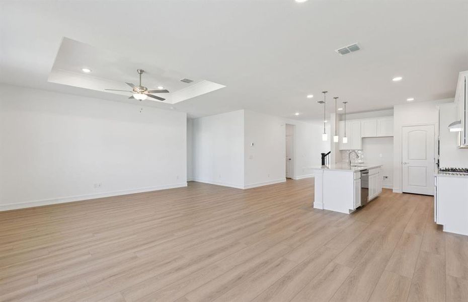 Open concept throughout main living areas