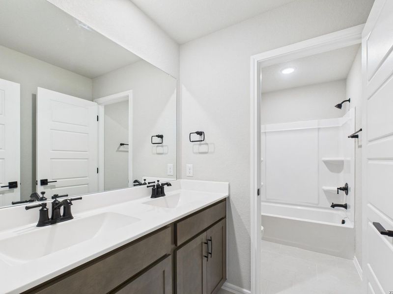 Furnished interior view inside a new home in Bricewood, San Antonio (Image 38).