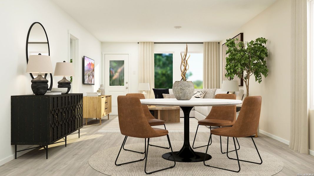 Furnished interior view inside a new home in , Converse (Image 25).