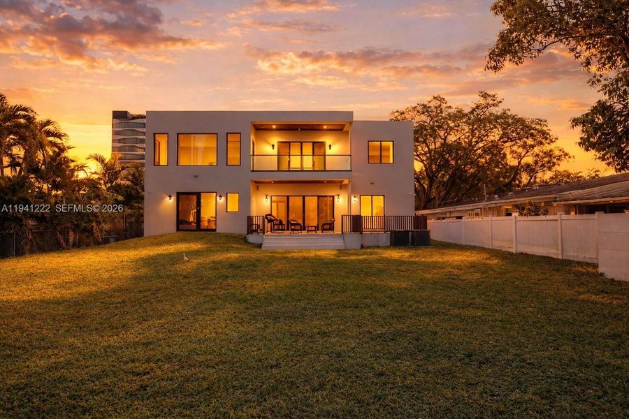 Exterior details and patio area of a home in , Miami (Image 3). Exterior details and patio area of a home in , Miami (Image 3).