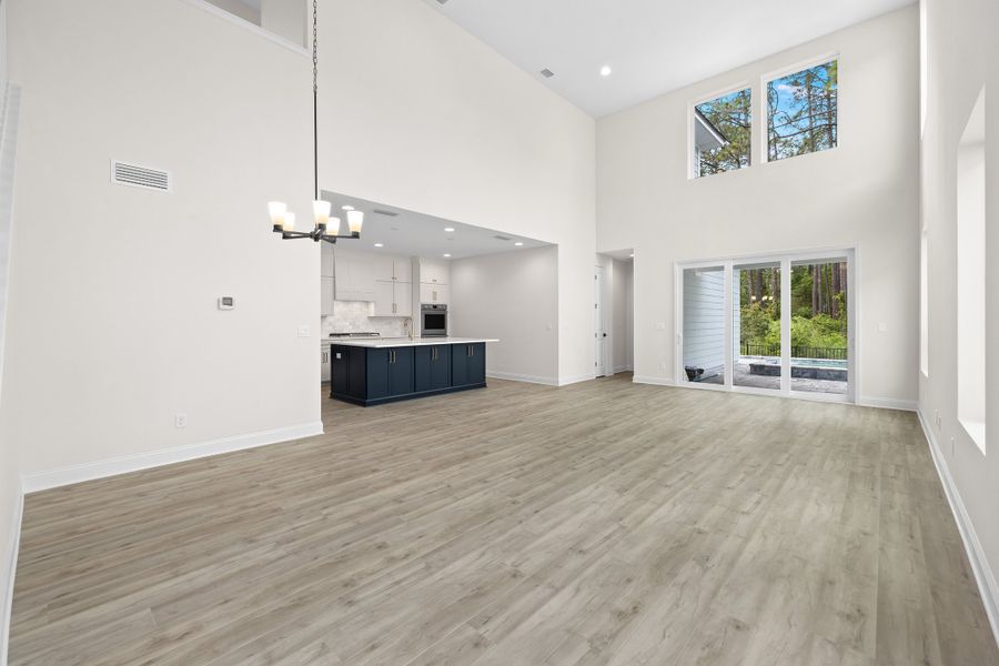 Representative unfurnished interior of a home built from the Palmetto by Riverside Homes in Mariposa at EverRange 40' Series, Jacksonville (Image 95).