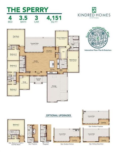 2D floor plan layout of this home in Heritage, McLendon-Chisholm, TX (Image 6).
