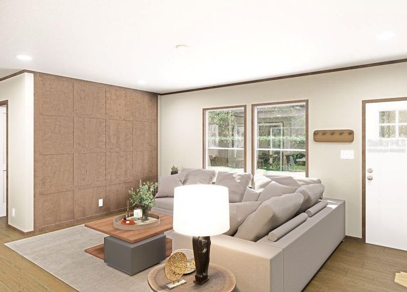 Furnished interior view inside a new home in , Satsuma (Image 9).