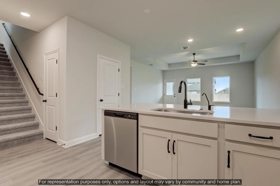 Furnished interior view inside a new home in Saddlebrook Ranch, Schertz (Image 7).