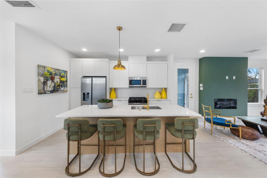 Furnished interior view inside a new home in , Houston (Image 7).