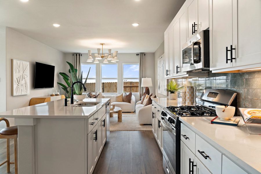 Representative furnished interior of a home built from the Tribeca by Tri Pointe Homes in Park Central, Georgetown (Image 12).