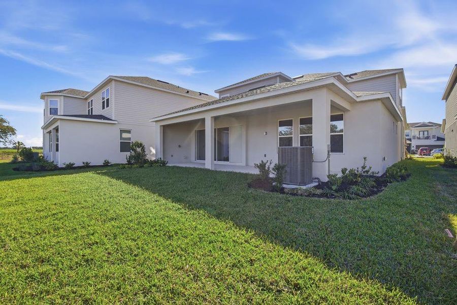 Exterior details and patio area of a home in Timber Ridge, Plant City (Image 2). Exterior details and patio area of a home in Timber Ridge, Plant City (Image 2).