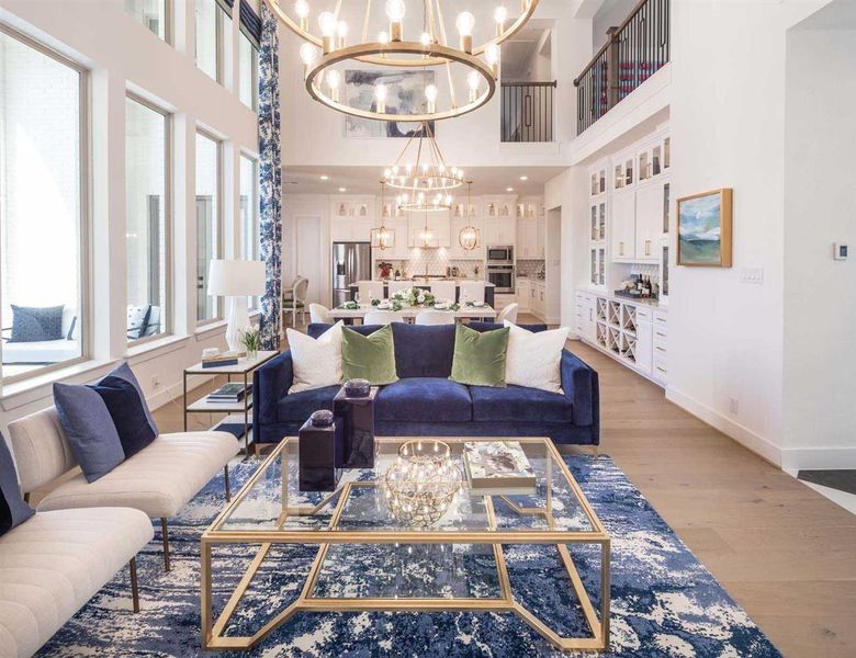 Furnished interior view inside a new home in Palmera Ridge: 70ft. lots, Leander (Image 8). Furnished interior view inside a new home in Palmera Ridge: 70ft. lots, Leander (Image 8).