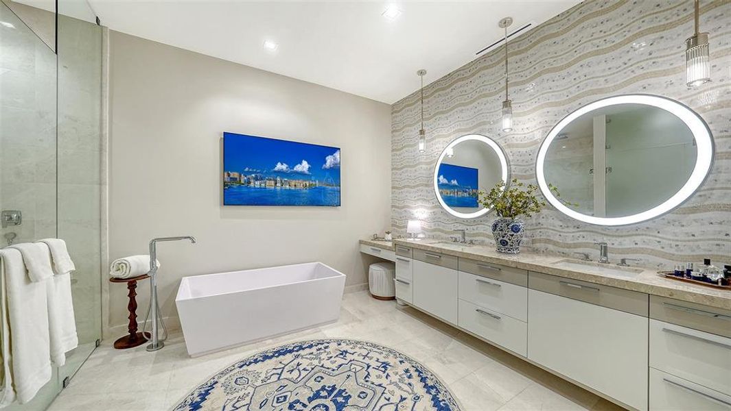 Furnished interior view inside a new home in , Longboat Key (Image 30). Furnished interior view inside a new home in , Longboat Key (Image 30).