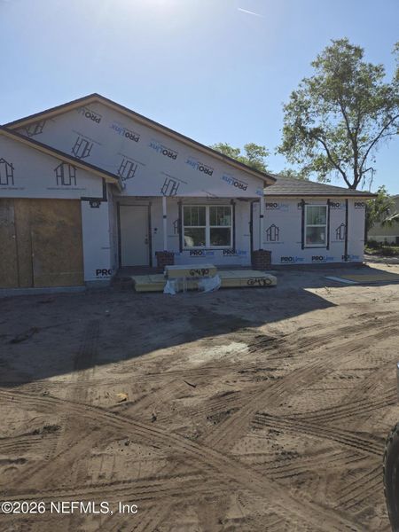 In-progress construction of a new home in , Jacksonville, FL (Image 53).