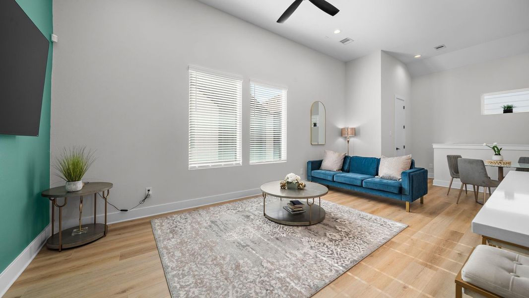 Furnished interior view inside a new home in Highland Heights, Houston (Image 31).