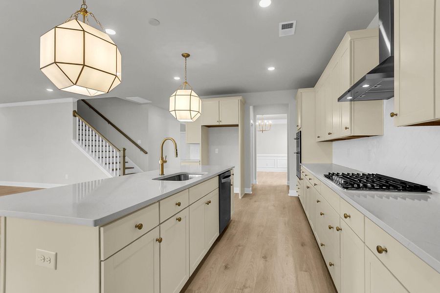 Furnished interior view inside a new home in Tidewater at Lakes of Cane Bay, Summerville (Image 10).