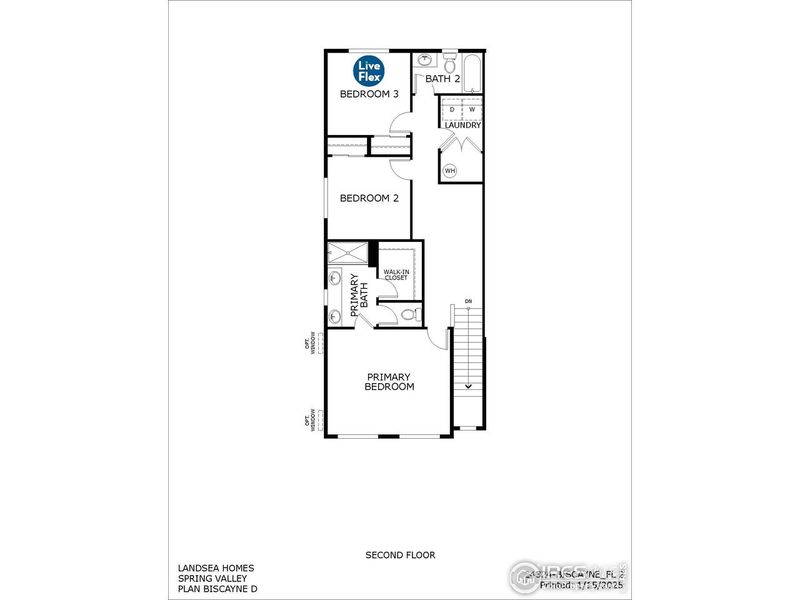 2D floor plan layout of this home in Spring Valley, Longmont, CO (Image 3).