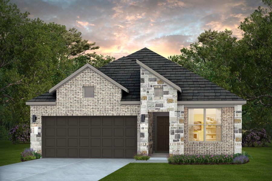 Representative exterior photo of a completed home built from the Gunnison by Pulte Homes in Nopal Valley, San Antonio, TX (Image 14). Representative exterior photo of a completed home built from the Gunnison by Pulte Homes in Nopal Valley, San Antonio, TX (Image 14).