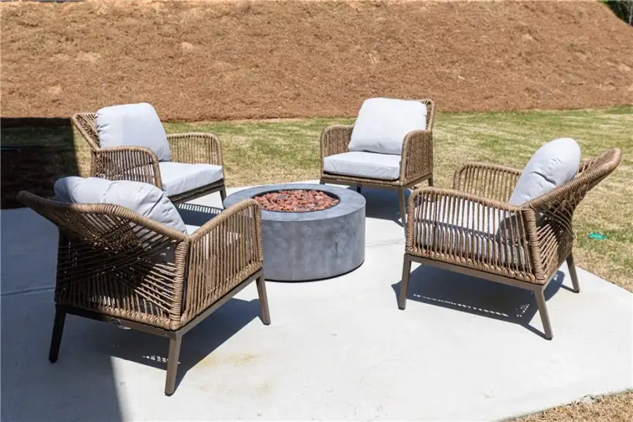 Exterior details and patio area of a home in Croftside Single Family Homes, Powder Springs (Image 28). Exterior details and patio area of a home in Croftside Single Family Homes, Powder Springs (Image 28).