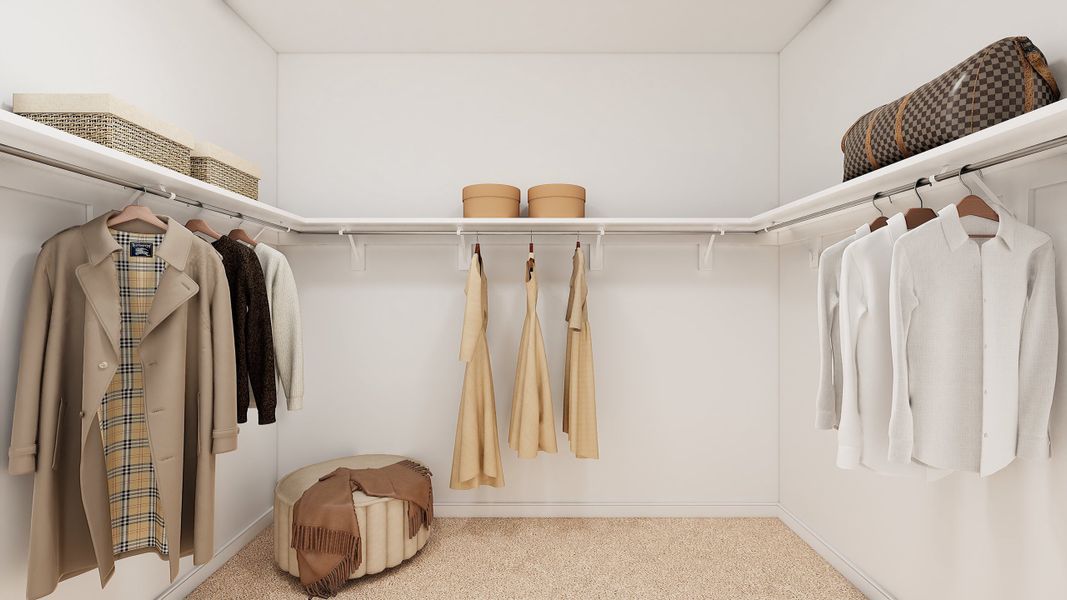 Primary Suite Walk-in Closet Primary Suite Walk-in Closet