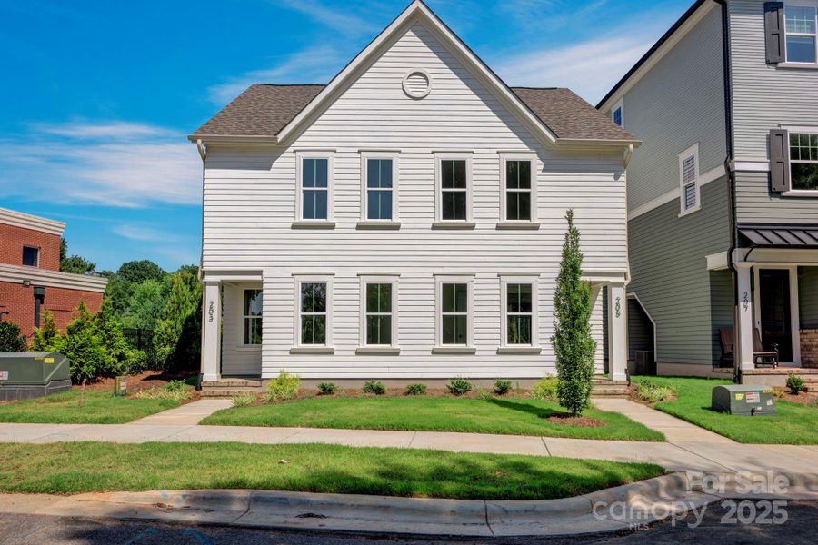 Front exterior of a new home in , Davidson, NC, highlighting curb appeal (Image 14).