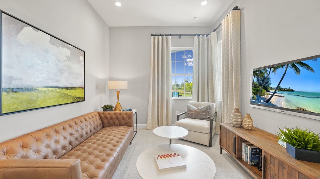 Representative furnished interior of a home built from the Sea Mist by Neal Communities in Vistera of Venice, Venice (Image 15).