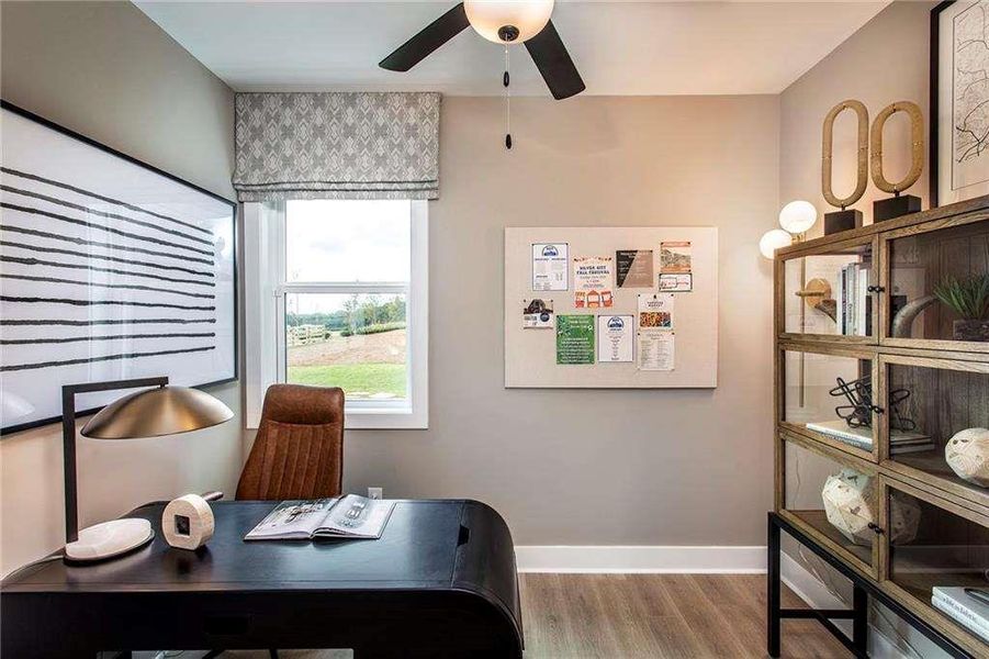 Furnished interior view inside a new home in The Paddocks at Doc Hughes, Buford (Image 11).