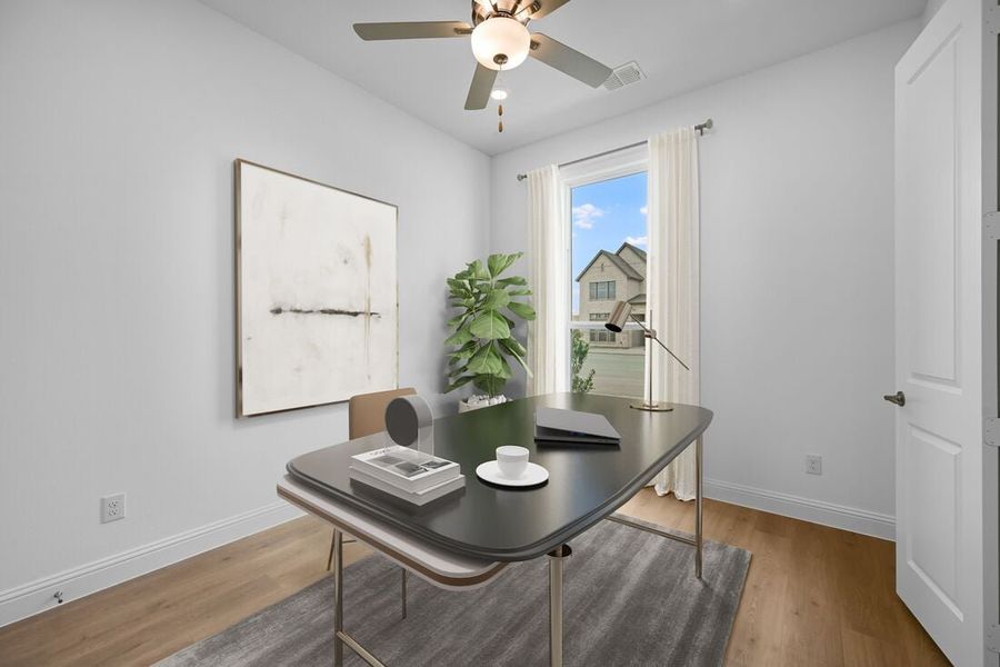 Representative furnished interior of a home built from the Ruby by Taylor Morrison in The Ridge at Northlake, Argyle (Image 9).