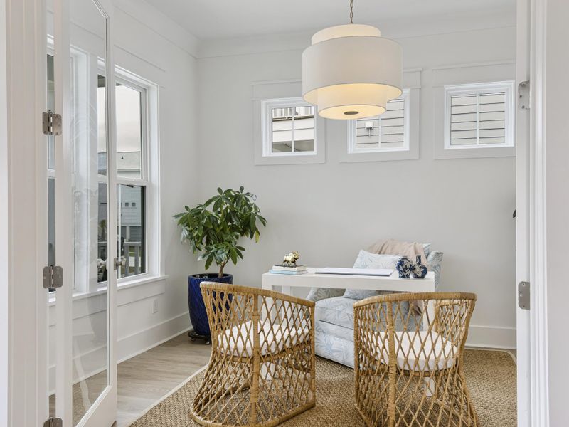 Furnished interior view inside a new home in Overlook at Copahee Sound, Awendaw (Image 7).