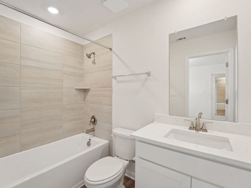 Furnished interior view inside a new home in Prairie Winds - Executive Collection, Hutto (Image 7).