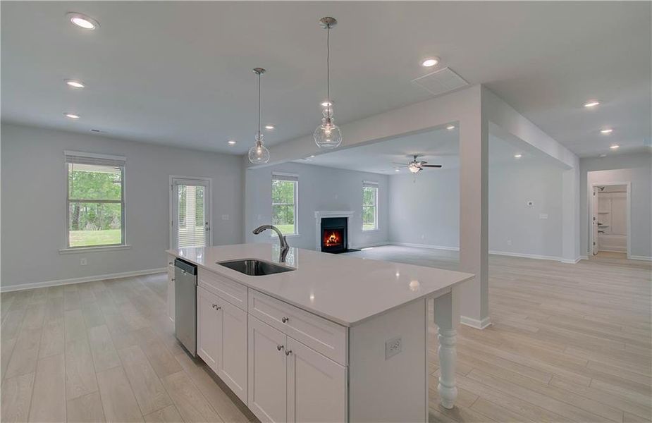 Furnished interior view inside a new home in Cambria at Traditions, Hampton (Image 10).