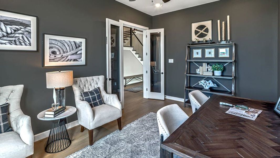 Furnished interior view inside a new home in Avalon at Cypress, Cypress (Image 6). Furnished interior view inside a new home in Avalon at Cypress, Cypress (Image 6).