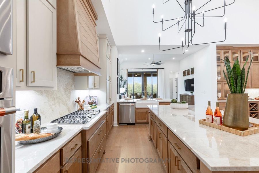 Furnished interior view inside a new home in , Manvel (Image 7).