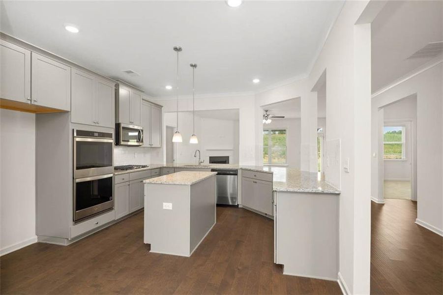 Furnished interior view inside a new home in Evergreen Crossing, Locust Grove (Image 5).