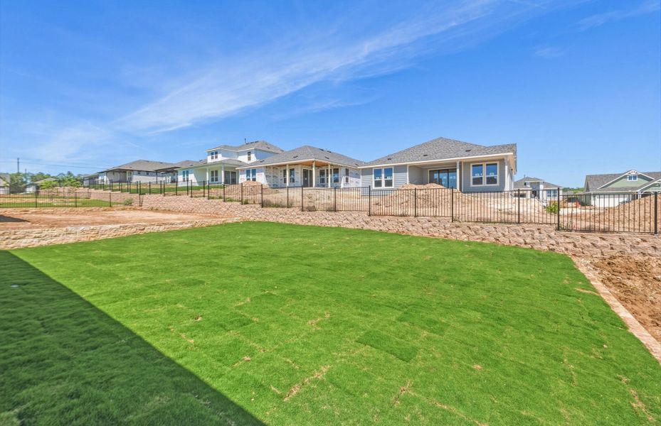 Exterior details and patio area of a home in Sun City Texas, Georgetown (Image 25).