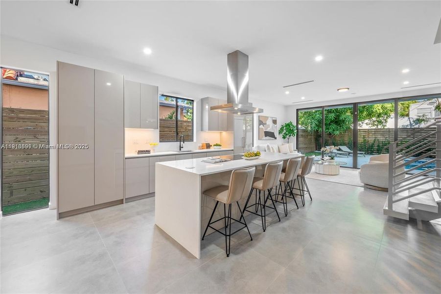 Furnished interior view inside a new home in , Miami (Image 9).